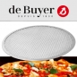 Preview: Rundes gelochtes Pizzablech aus Aluminium - 23 cm