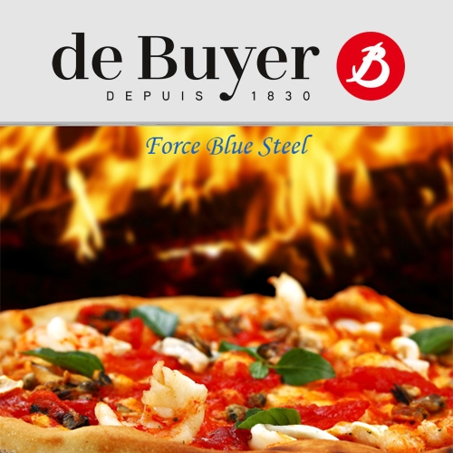 Force Blue - Gelochter Pizzateller - 32 cm