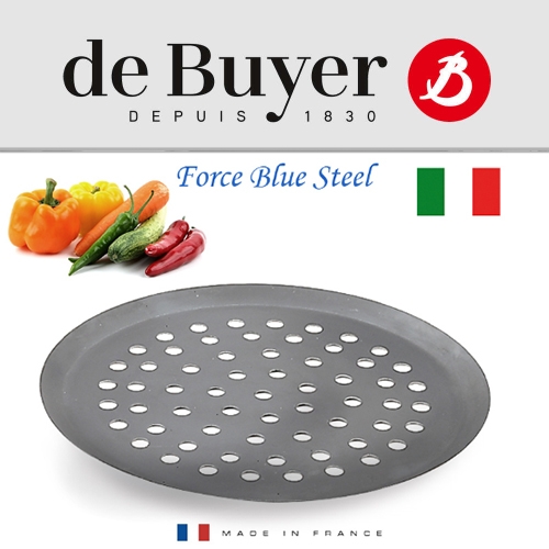 Force Blue - Gelochter Pizzateller - 28 cm