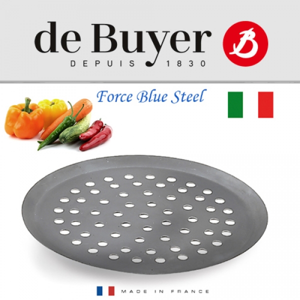 Force Blue - Gelochter Pizzateller - 32 cm